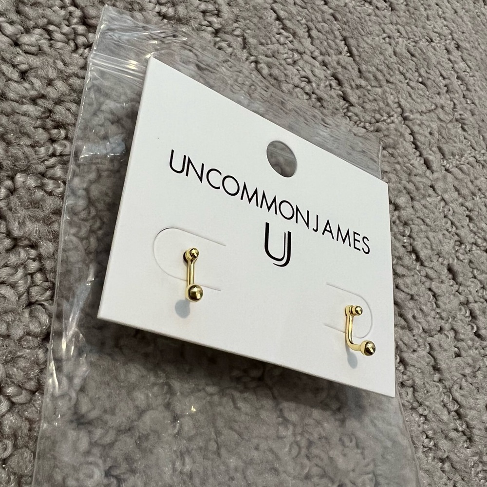 Uncommon James Two Way Street Ear Jacket Gold New with Tags Earrings Jewelry
